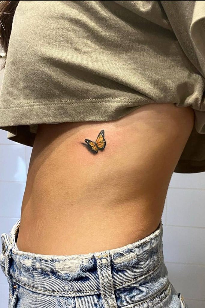 3D butterfly tattoo