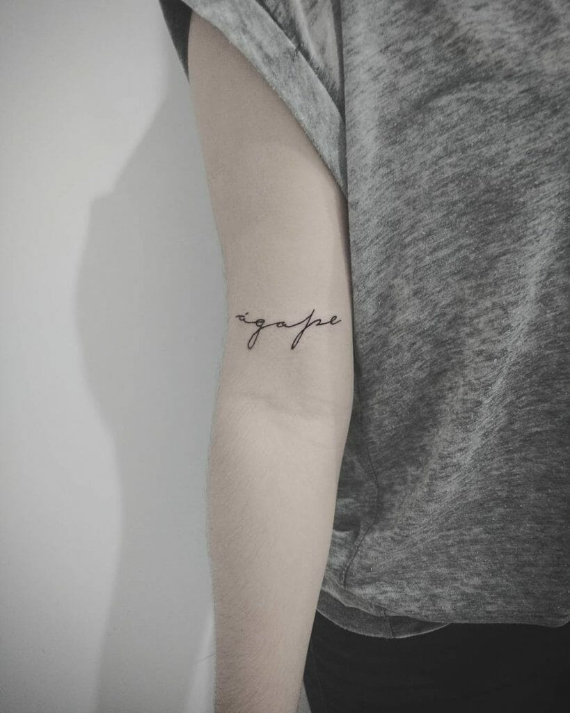 agape tattoo