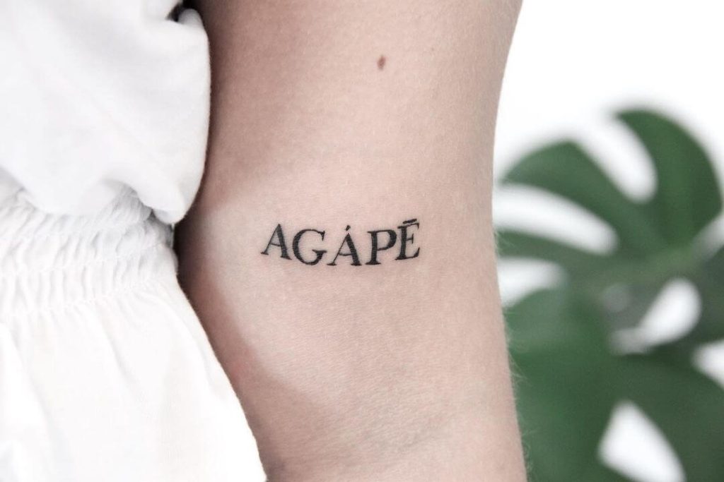 agape tattoo