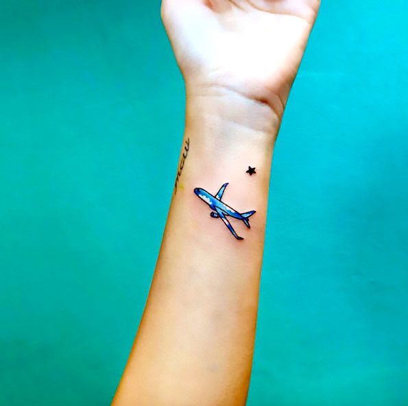 airplane tattoo