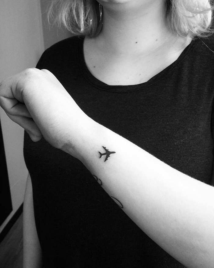 airplane tattoo