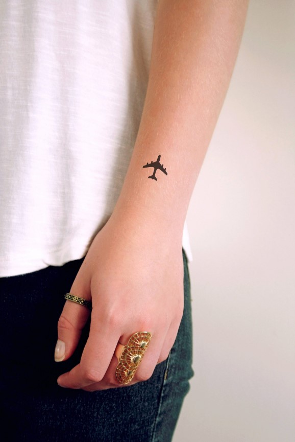 airplane tattoo