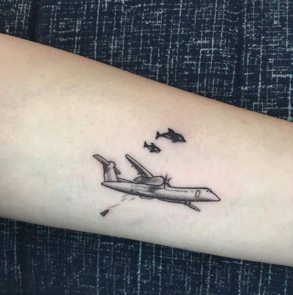 airplane tattoo