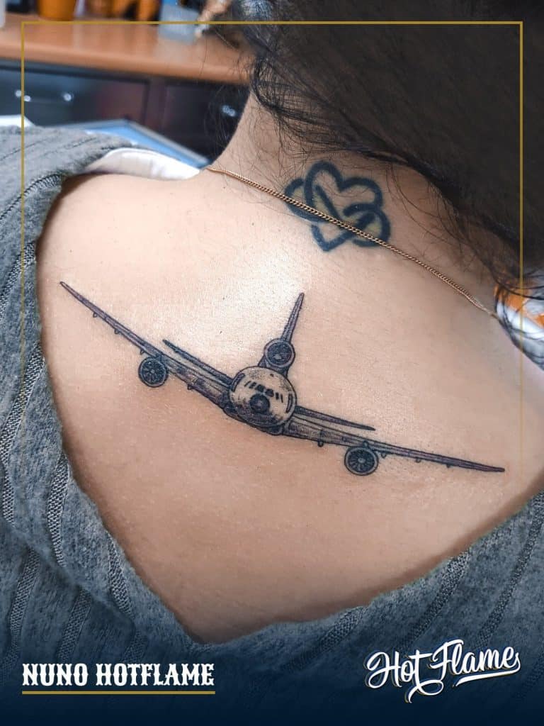 airplane tattoo