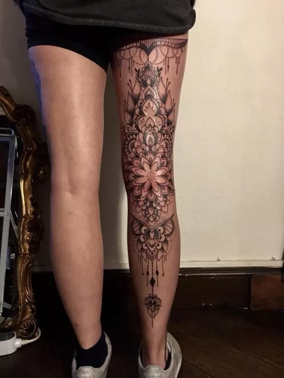 leg tattoo