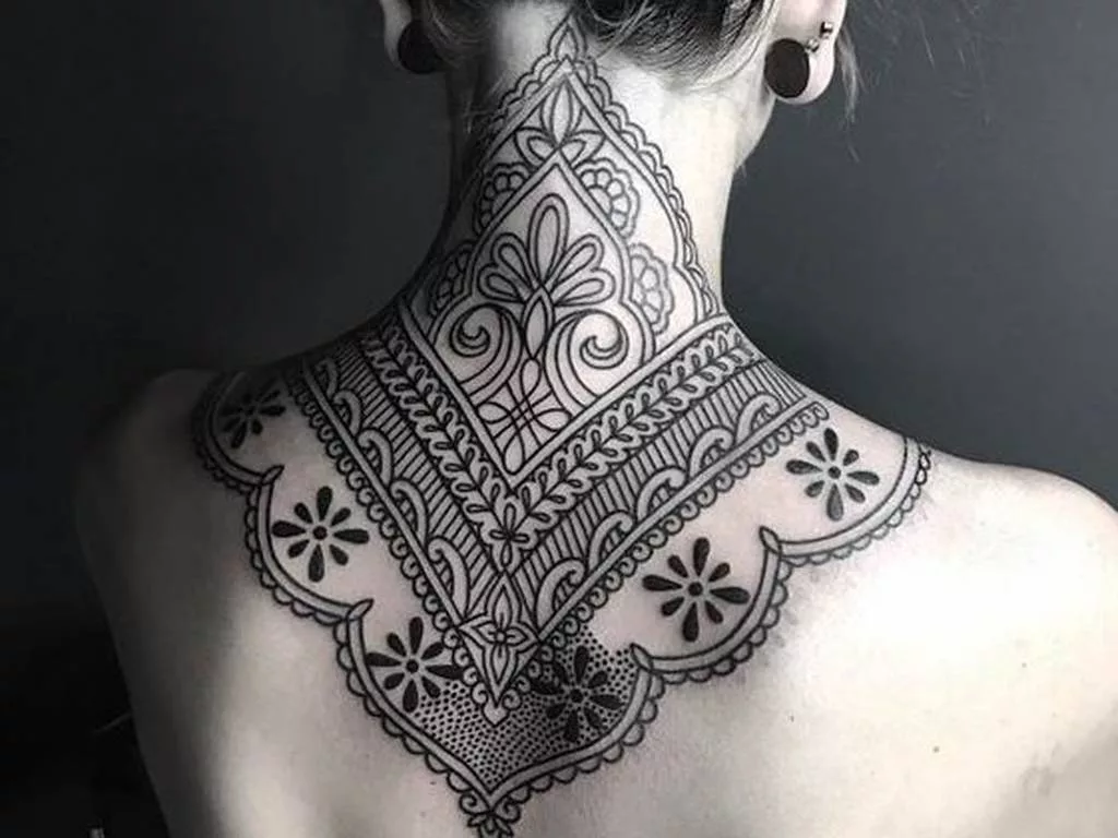 neck tattoo