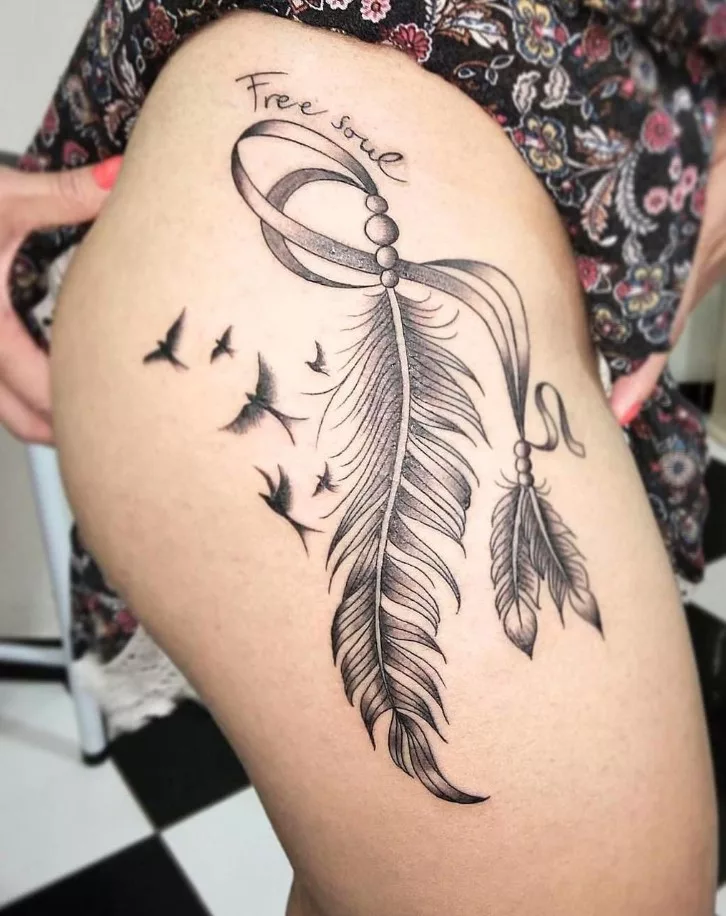 feather tattoo