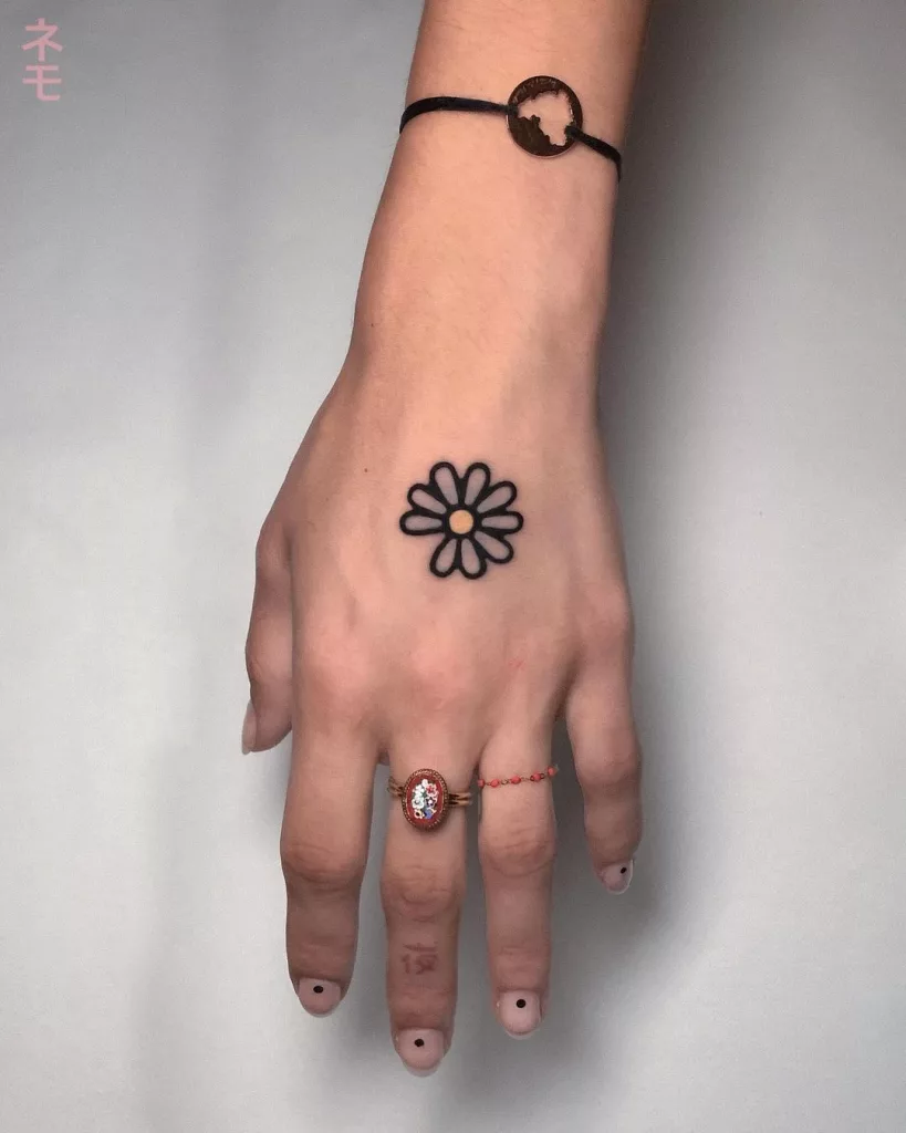 daisy tattoo