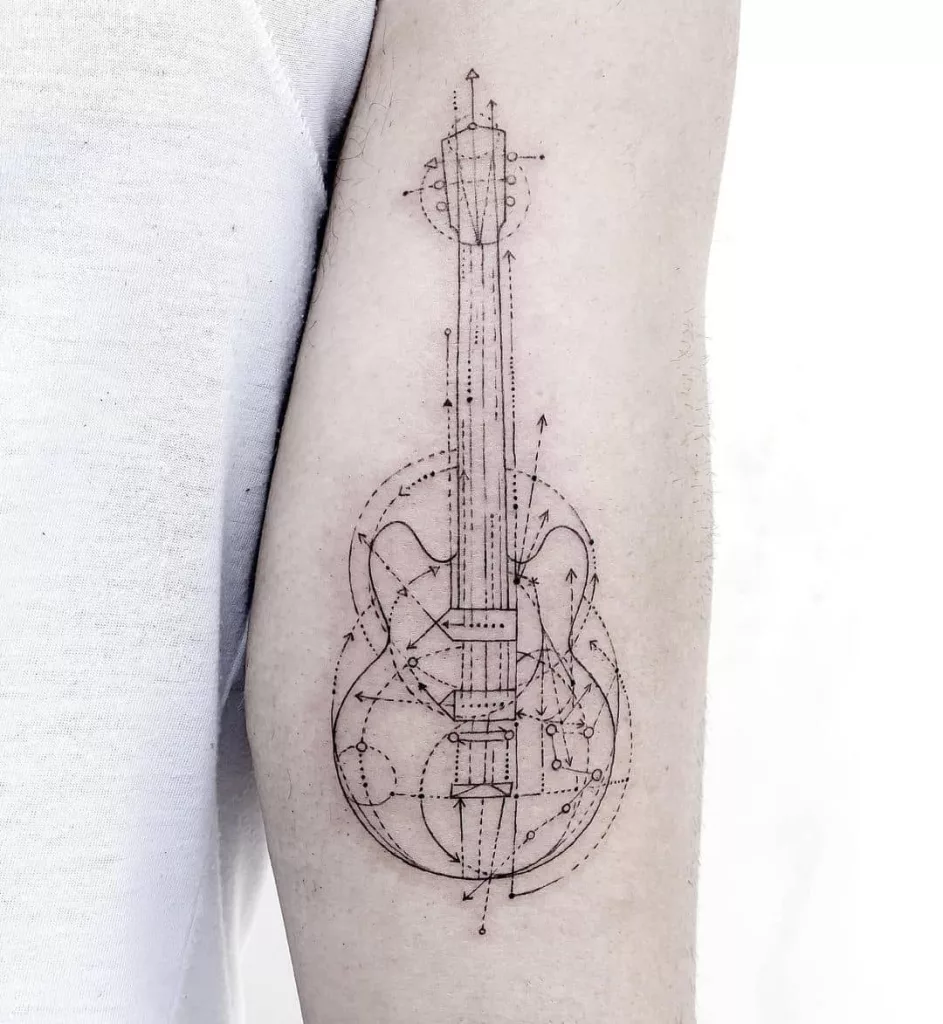 line art tattoo