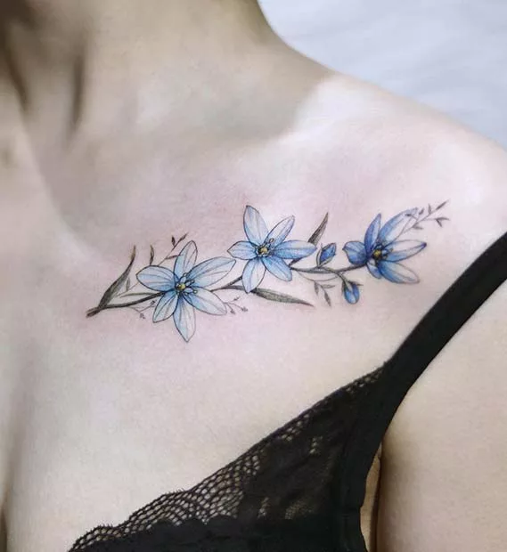 collarbone tattoo