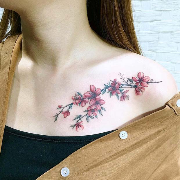 collarbone tattoo