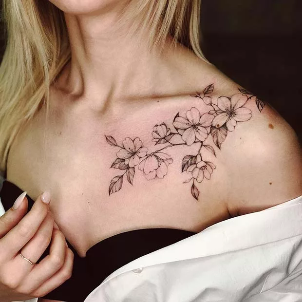 collarbone tattoo