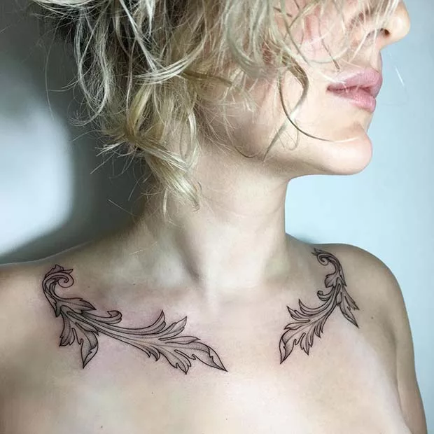 collarbone tattoo