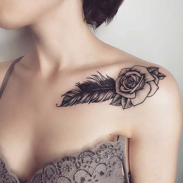 collarbone tattoo