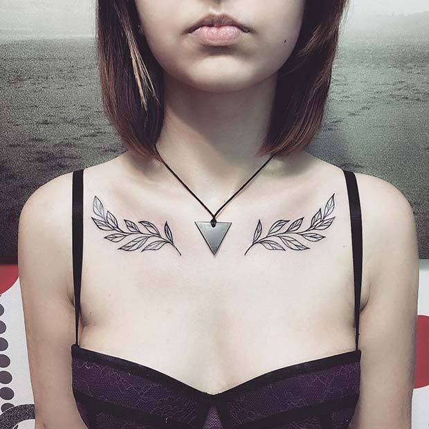 collarbone tattoo