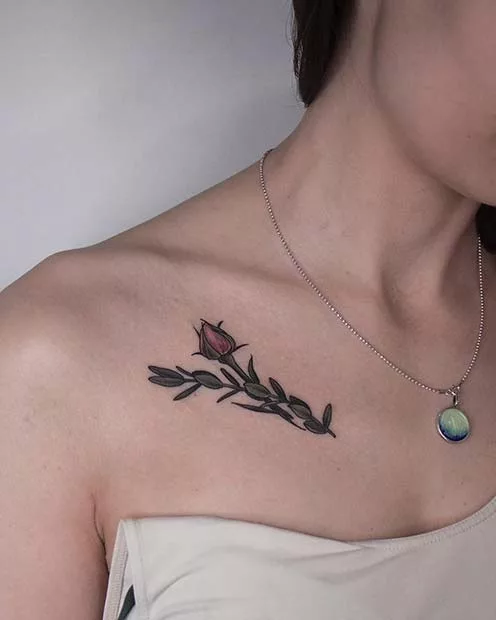 collarbone tattoo