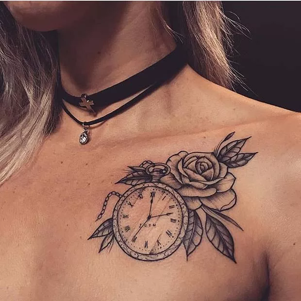 collarbone tattoo