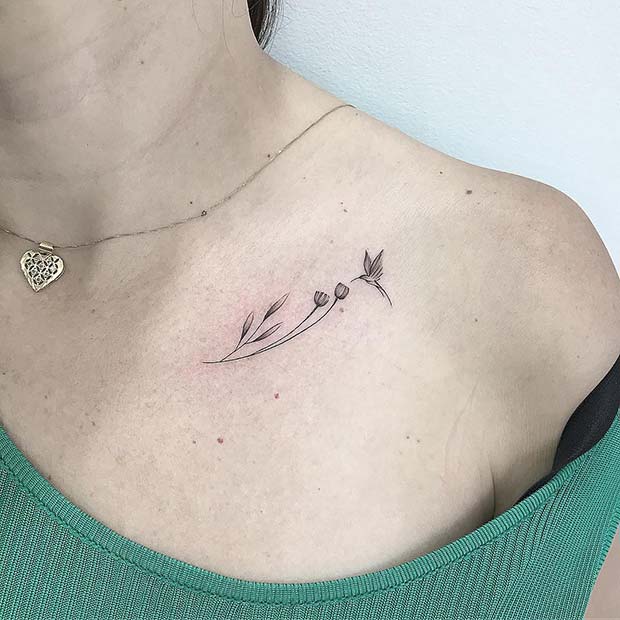 collarbone tattoo