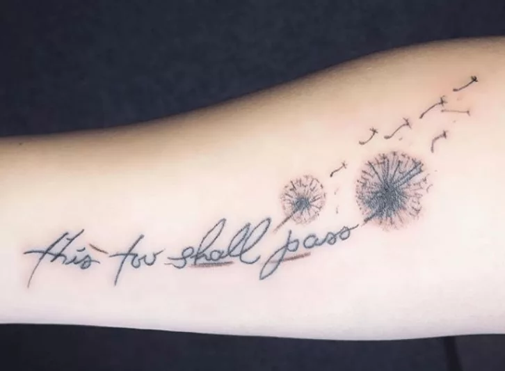 Dandelion tattoo