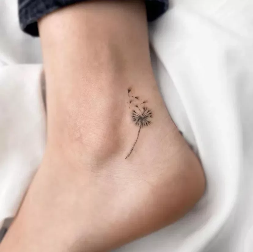 Dandelion tattoo