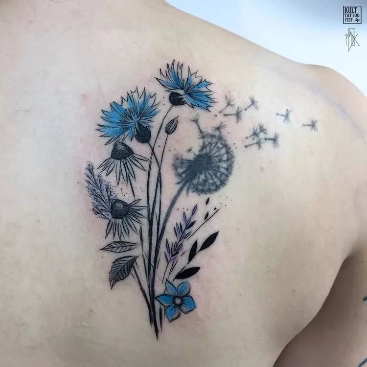 Dandelion tattoo