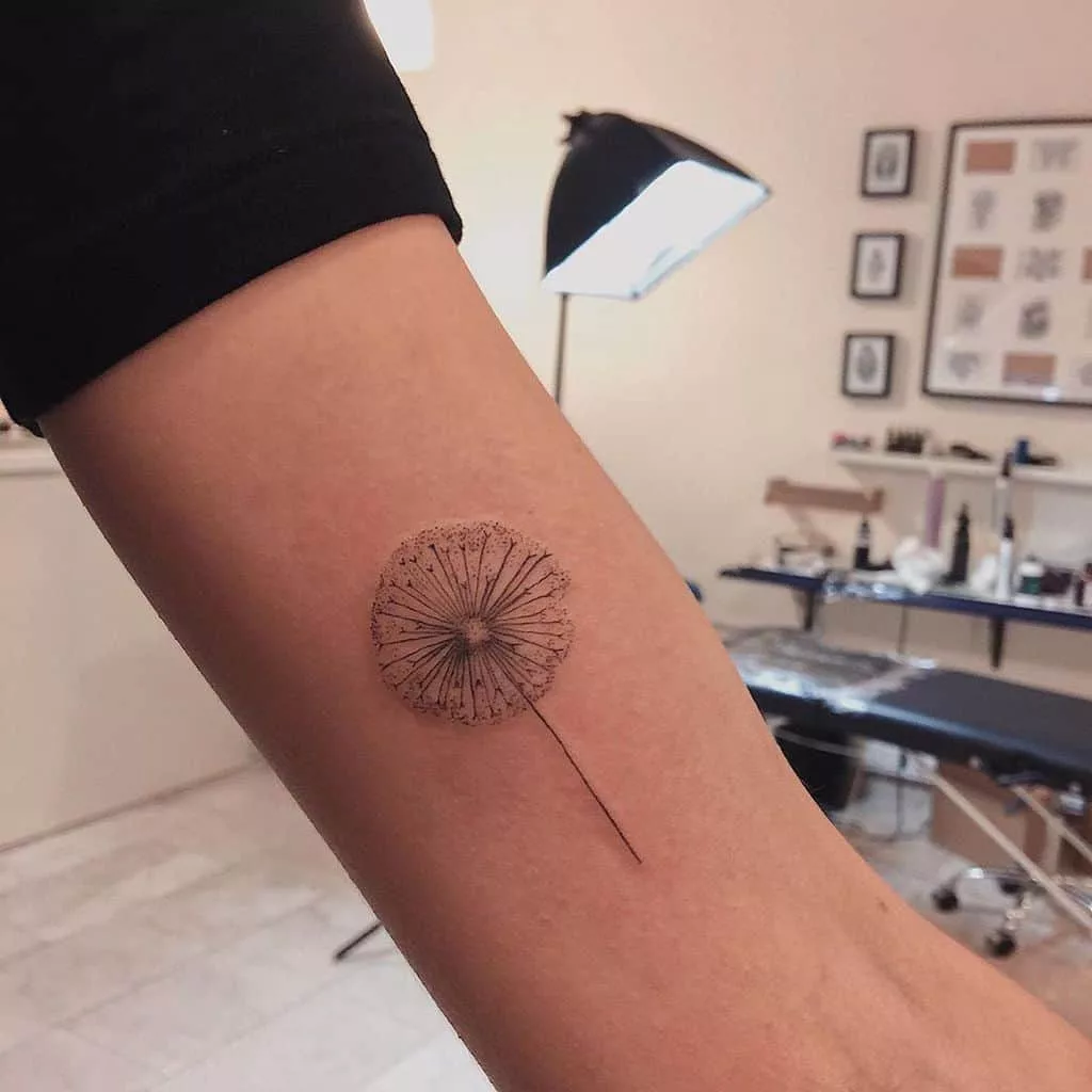 Dandelion tattoo