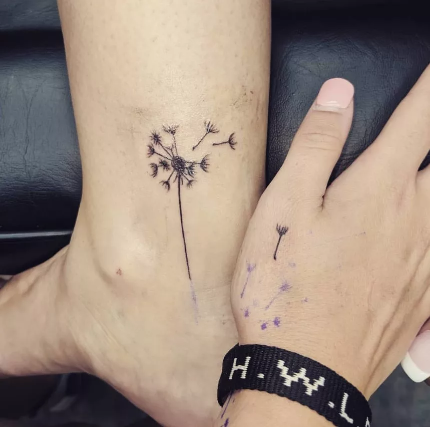 Dandelion tattoo