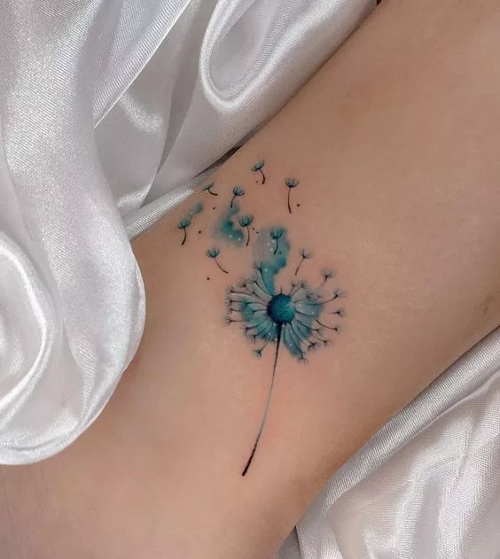 Dandelion tattoo