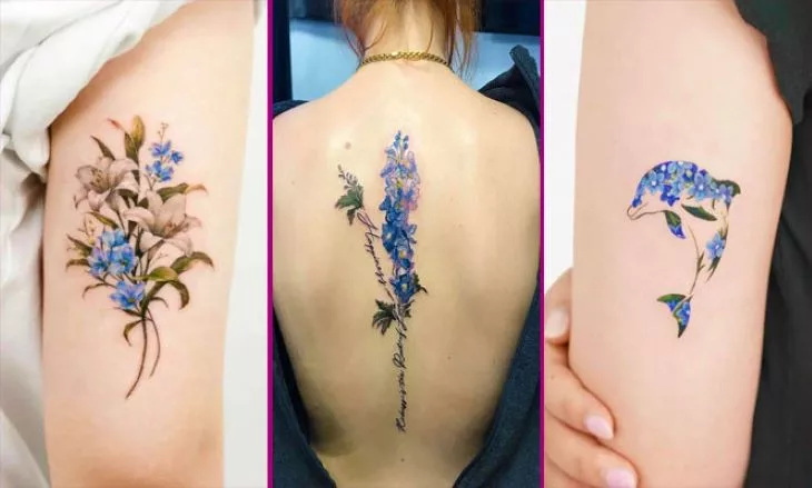 delphinium tattoo