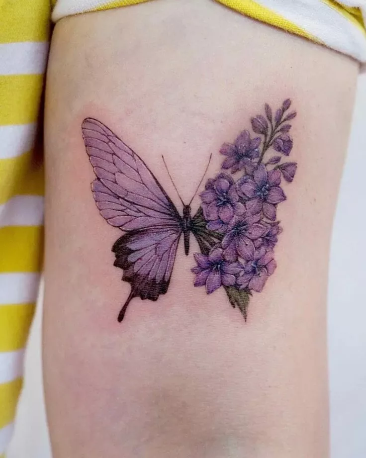 delphinium tattoo