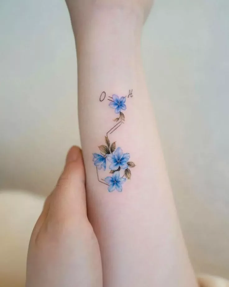 delphinium tattoo