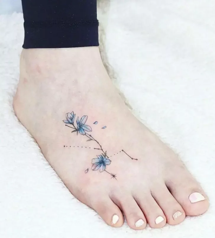 delphinium tattoo