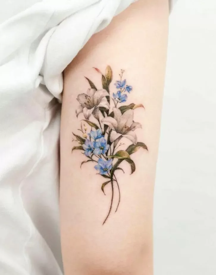 delphinium tattoo