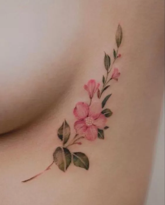 breast tattoo