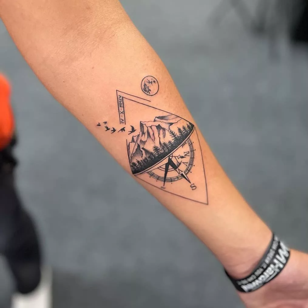 compass tattoo