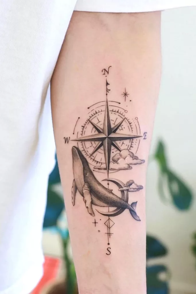 compass tattoo