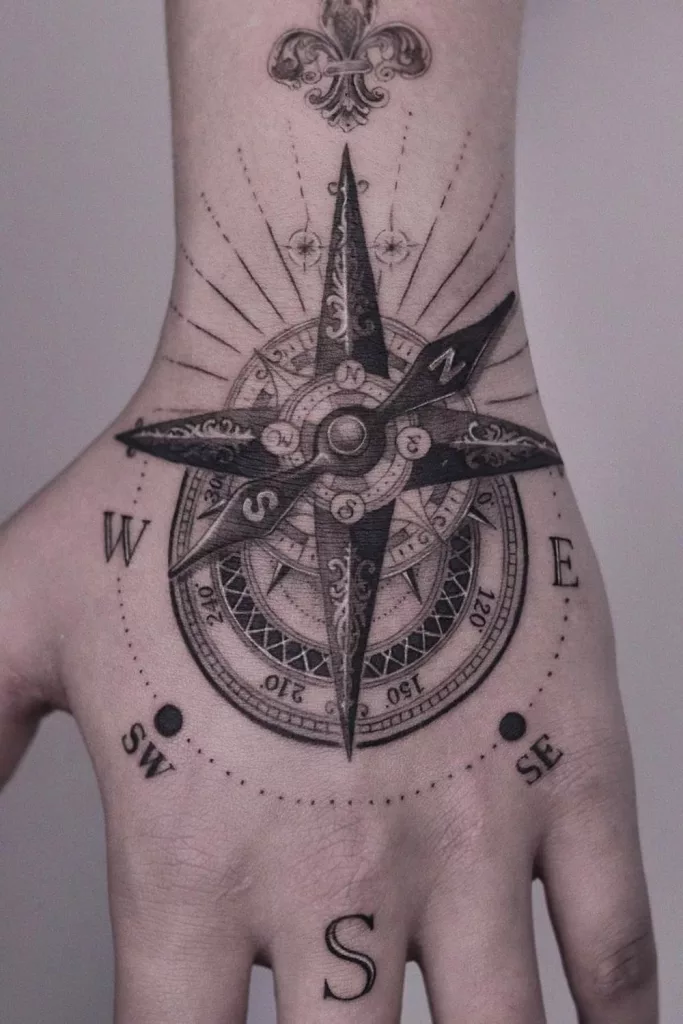 compass tattoo