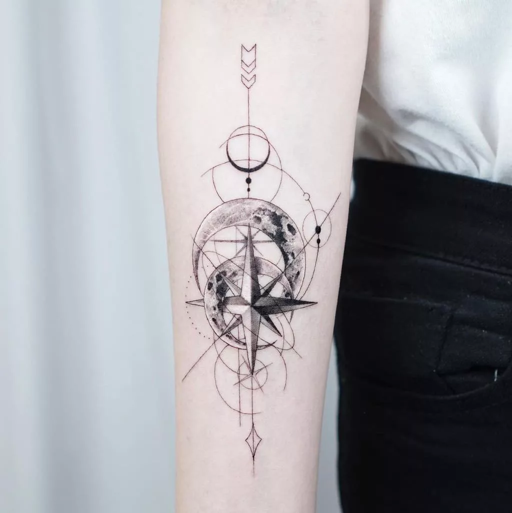 compass tattoo