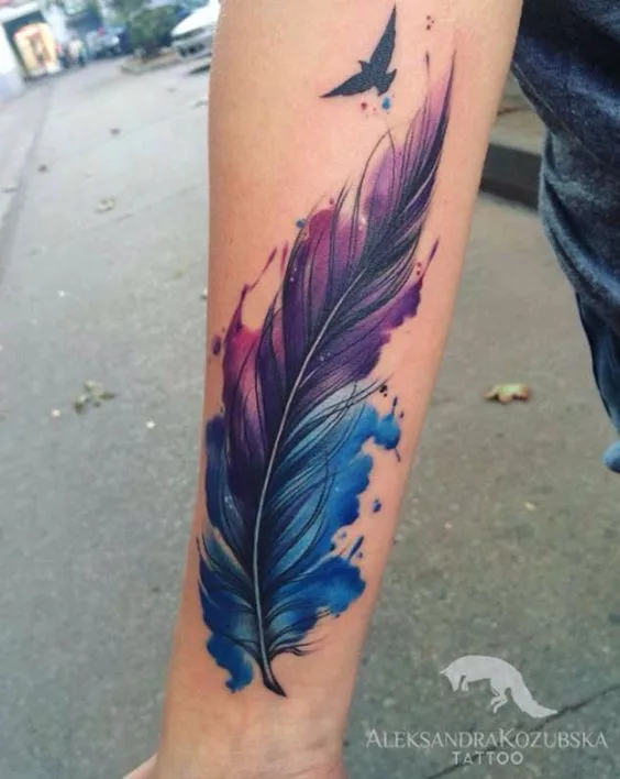 feather tattoo