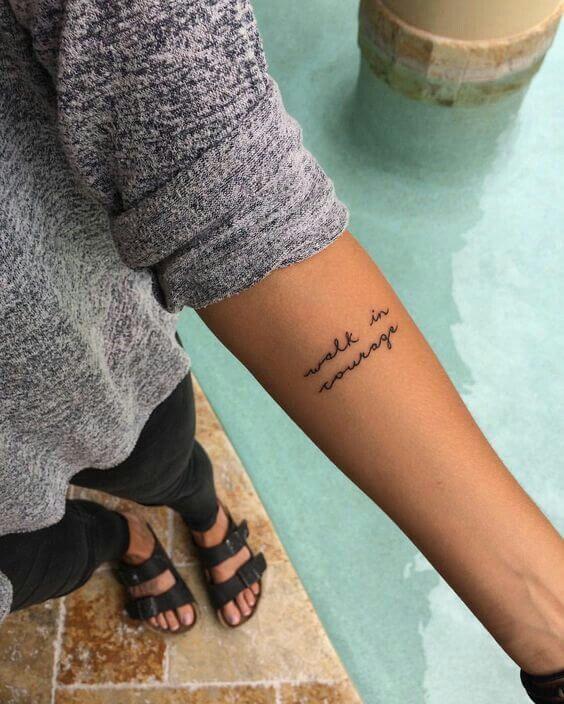 font tattoo