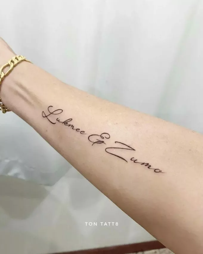 font tattoo