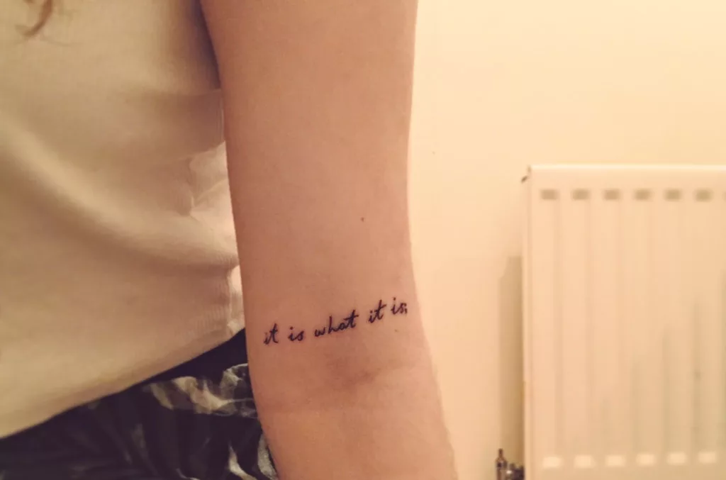 font tattoo