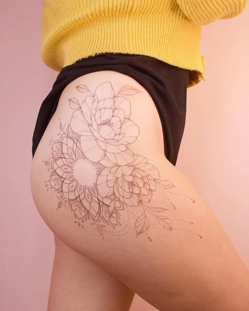 hip tattoo