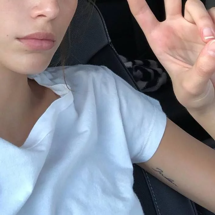 Kaia Gerber tattoo