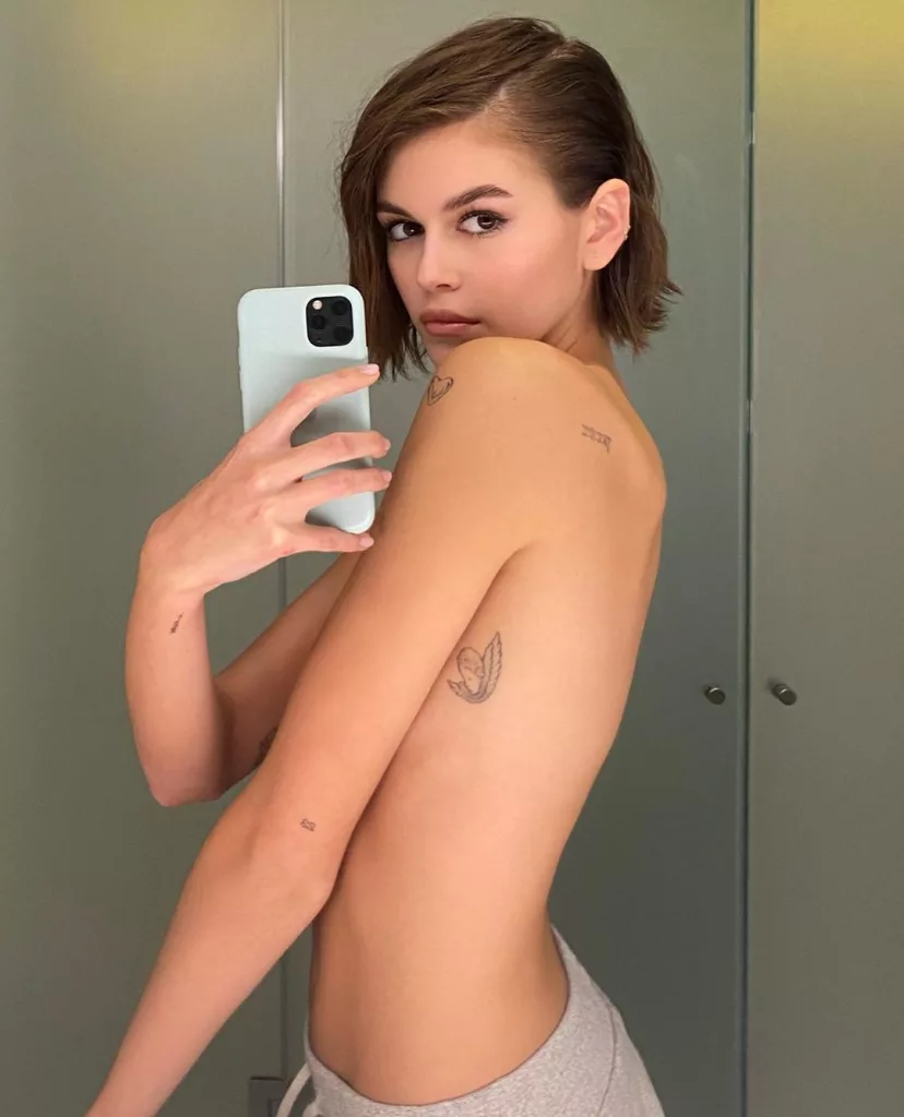 Kaia Gerber tattoo