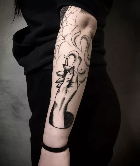 smoke tattoo