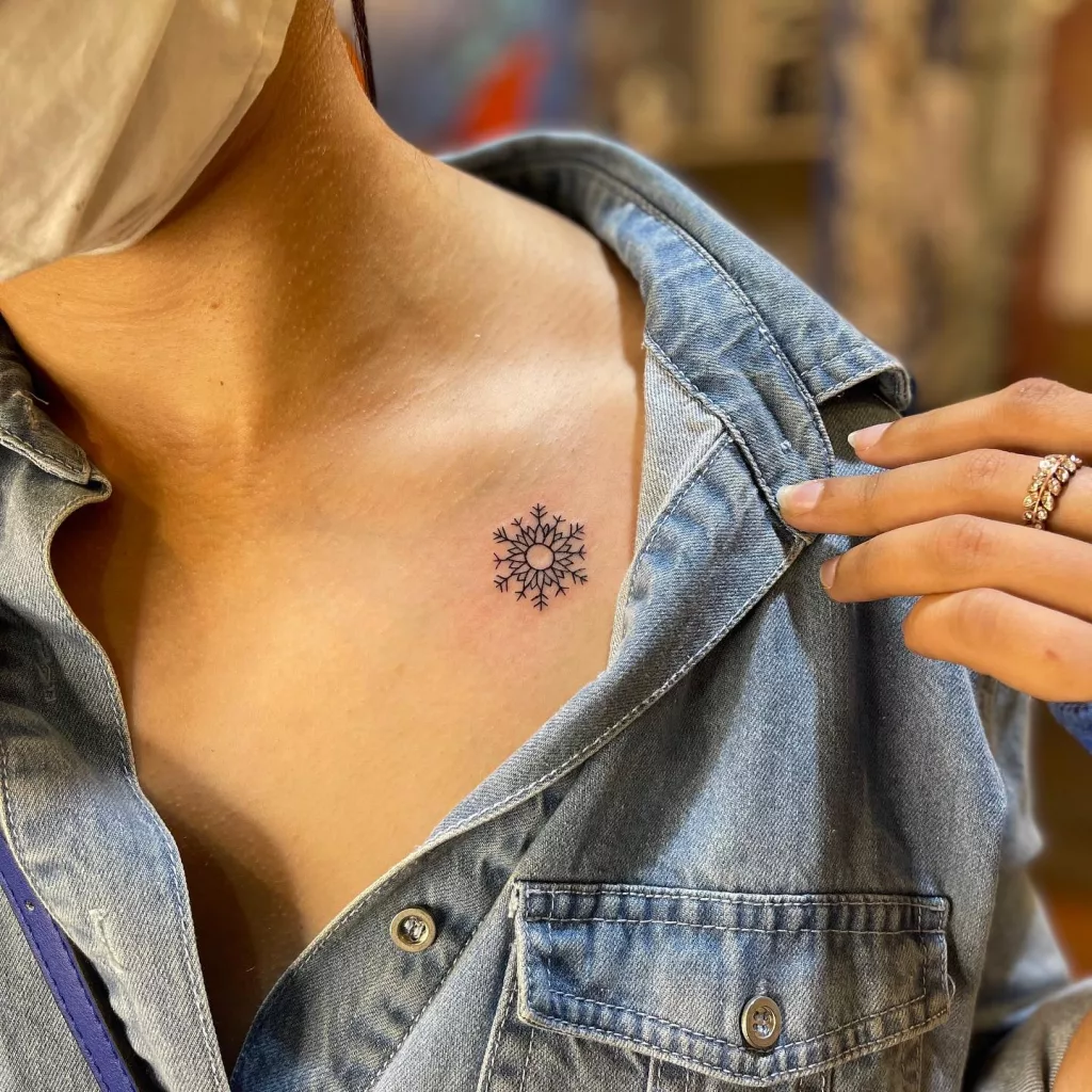 snowflake tattoo