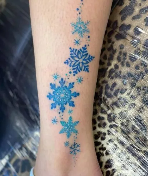 blue tattoo