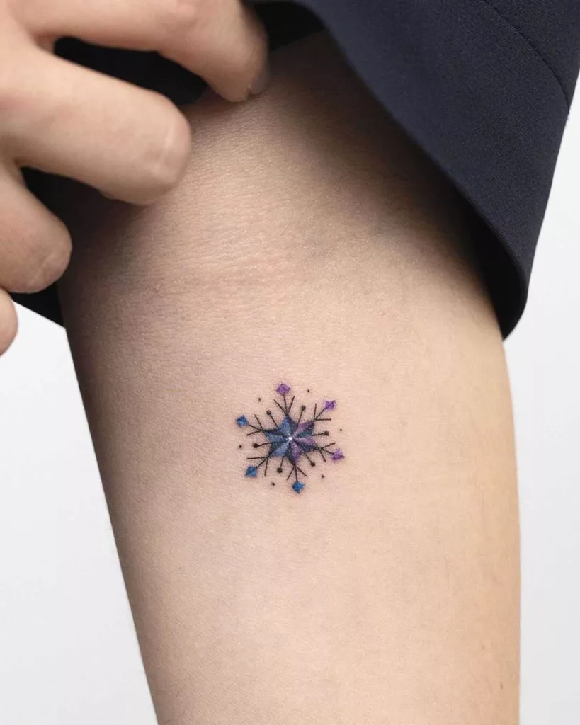 snowflake tattoo