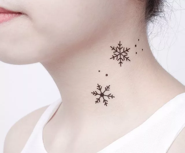 snowflake tattoo